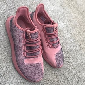 pink adidas tennis shoes